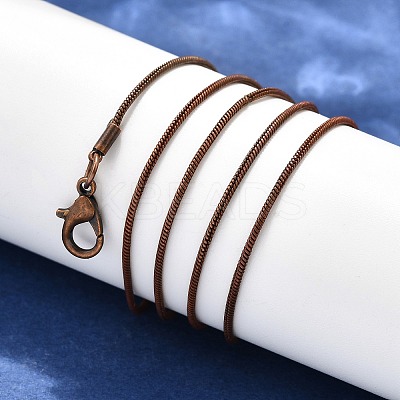 Brass Round Snake Chain Necklace Making LS-KK-F763-07R-1
