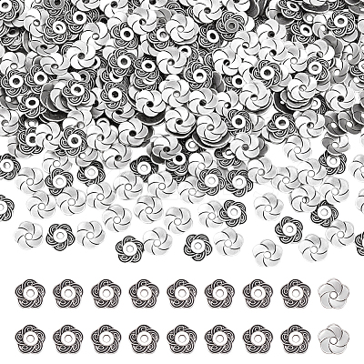 500Pcs Tibetan Style Alloy Flower Bead Caps TIBE-UN0001-15-1