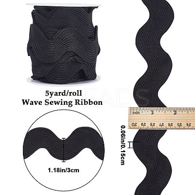 Polyester Wavy Fringe Trim OCOR-GF0003-44G-01-1
