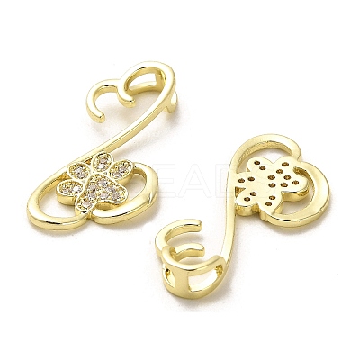 Brass Micro Pave Cubic Zirconia Pendants KK-K355-50G-1