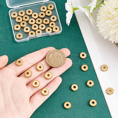 40Pcs Ion Plating(IP) 304 Stainless Steel Spacer Beads STAS-UN0059-33-1