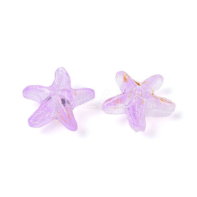 Frosted Glass Beads FGLA-T005-01F-1