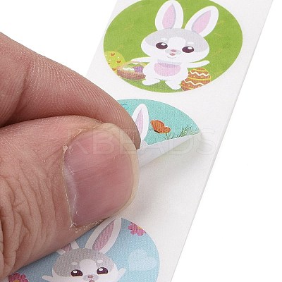 8 Patterns Easter Theme Self Adhesive Paper Sticker Rolls X1-DIY-C060-03N-1