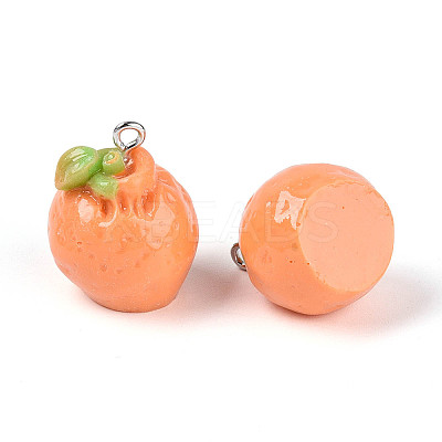 Opaque Resin Pendants RESI-N050-18P-1