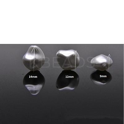 Baking Paint Pearlized Glass Pearl Beads LS-FIND-WH0152-454F-1