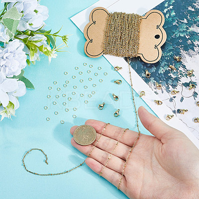 DIY 304 Stainless Steel Cable Chain Necklaces Making Kits DIY-SC0027-82-1