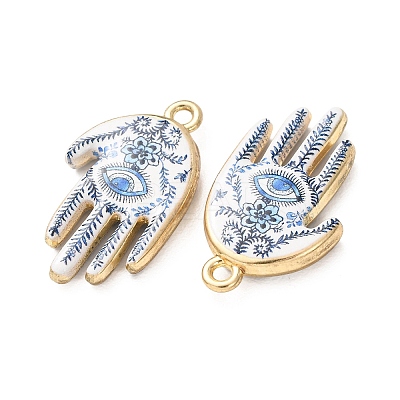 Religion Printed Alloy Pendants AL-CBA7256-24G-02-1
