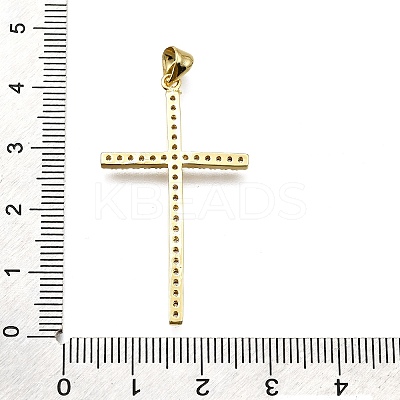 Brass Micro Pave Cubic Zirconia Pendants KK-Z100-24G-1