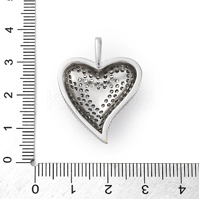 Brass Micro Pave Cubic Zirconia Pendants KK-S510-32GP-04-1