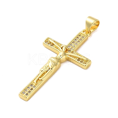 Brass Micro Pave Cubic Zirconia Pendants KK-A212-05B-G-1