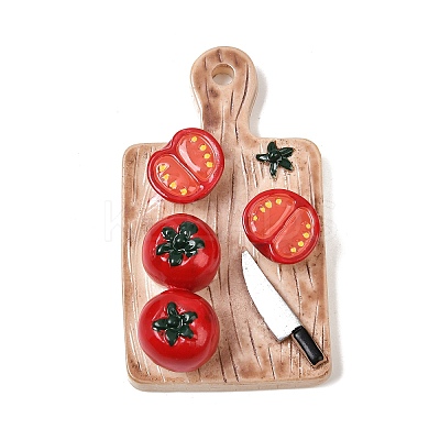 Opaque Resin Pendants RESI-K030-08A-1