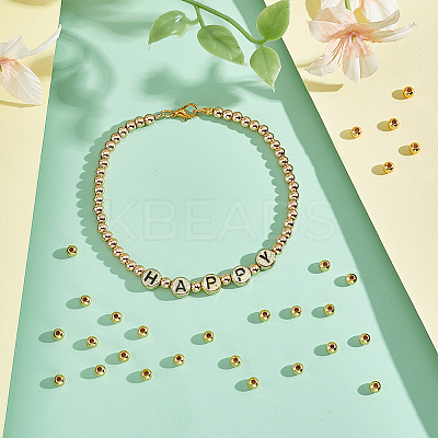 300Pcs Rack Plating Brass Spacer Beads KK-UN0003-25-1