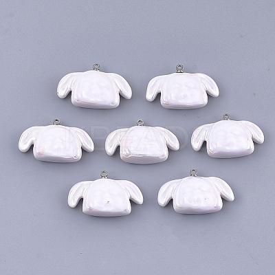 Handmade Porcelain Puppy Pendants X-PORC-T002-115B-1