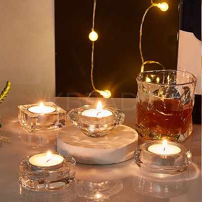 8Pcs 4 Style Glass Dappen Dish/Lid Bowl Cup Crystal Dish MRMJ-GA0001-15-1