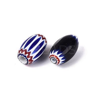 Handmade Millefiori Glass Barrel Beads LA-N002-09F-1
