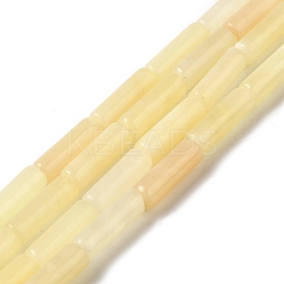 Natural Yellow Jade Beads Strands G-D464-39-1