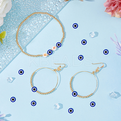 400Pcs Evil Eye Resin Beads RESI-DC0001-22-1