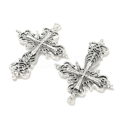 Tibetan Style Zinc Alloy Big Pendants TIBEP-R334-117AS-RS-1