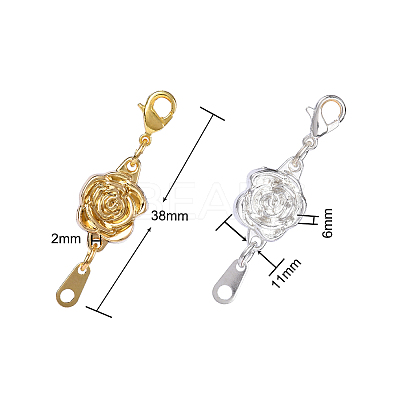 10 Sets 2 Colors Zinc Alloy Magnetic Clasps PALLOY-CJ0001-139-1