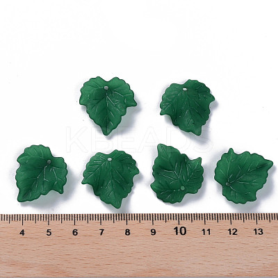 Autumn Theme Transparent Frosted Acrylic Pendants X-PAF002Y-29-1