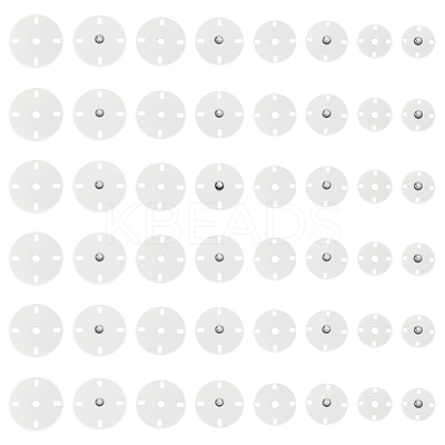 24 Pairs 4 Styles Zinc Alloy Snap Buttons FIND-FG0004-96P-1