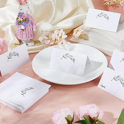 Rectangle Paper Table Place Cards AJEW-WH0752-125A-1