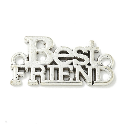 Tibetan Style Alloy Connector Charms TIBE-I026-6020AS-1