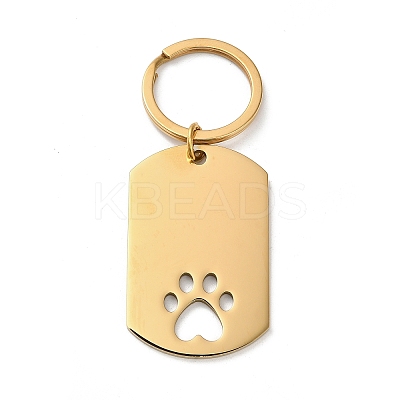 304 Stainless Steel Keychains STAS-H481-02G-1