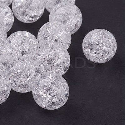 Transparent Acrylic Beads X-PAB984Y-1-1