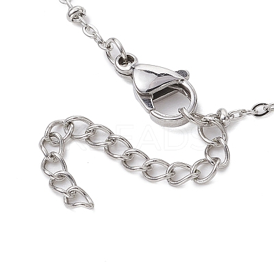 304 Stainless Steel Round Cabochon Setting Bracelets BJEW-JB11090-02-1