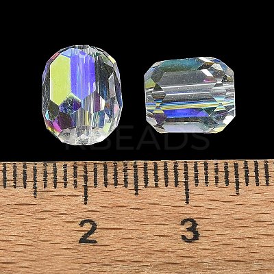 AB Color Plated Glass Beads GLAA-F108-12B-15-1