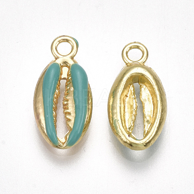 Alloy Enamel Pendants X-PALLOY-T065-27-M-1