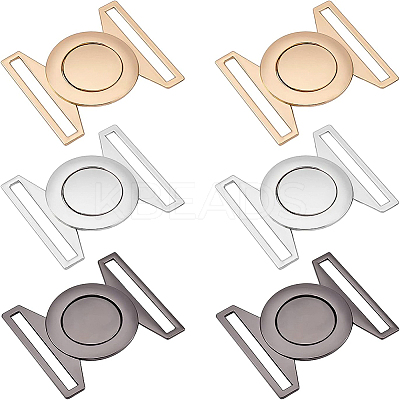 6Sets 3 Colors Zinc Alloy Side Release Buckles FIND-BC0002-43-1