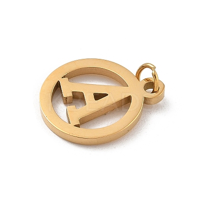 304 Stainless Steel Charms
with Jump Ring STAS-R001-02G-A-1