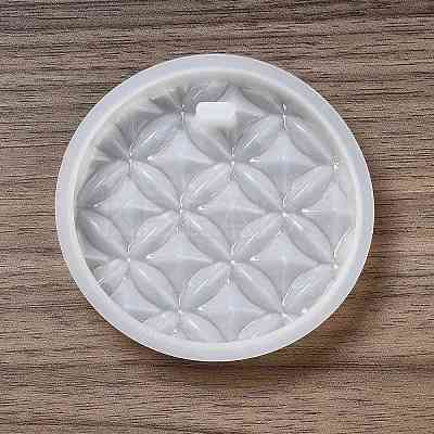 DIY Embossed Flower Pattern Pendant Silicone Molds LS-DIY-G079-01A-1