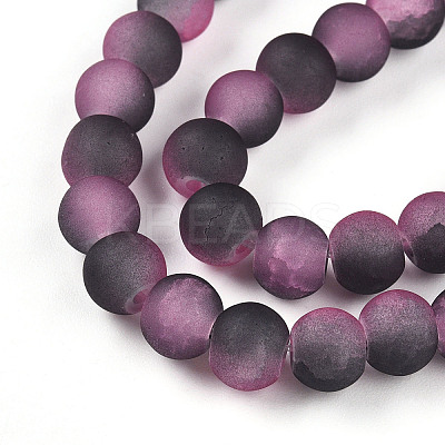 Crackle Glass Beads X1-GLAA-N009-6mm-09-1