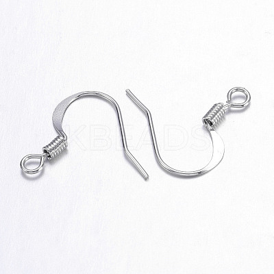 Brass French Earring Hooks X-KK-Q366-P-NF-1