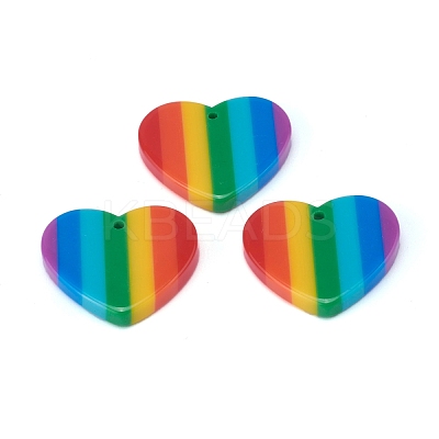 Plastic Stripe Pendants KY-H003-01-1