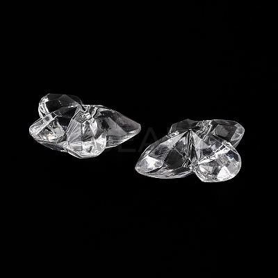 Transparent Acrylic Beads X-OACR-M011-08-1