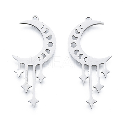 Non-Tarnish 201 Stainless Steel Pendants STAS-N090-LA957-1-1