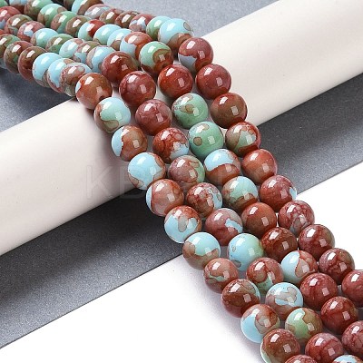 Baking Paint Glass Bead Strands GLAA-H031-01B-04-1