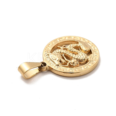 PVD Vacuum Plating 201 Stainless Steel Pendants X-STAS-K250-27-1