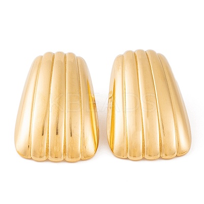 Ion Plating(IP) 304 Stainless Steel Stud Earrings for Women EJEW-L272-032G-02-1