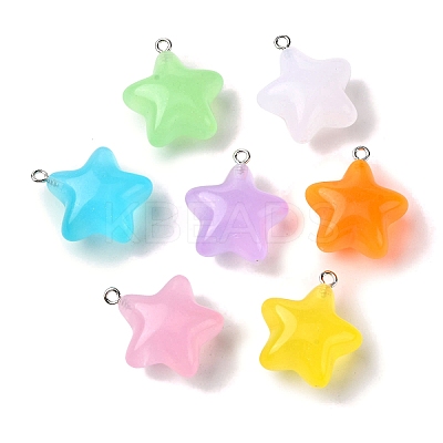 Luminous Transparent Acrylic Pendants SACR-P032-02P-1