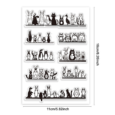 Summer Theme PVC Plastic Clear Stamps DIY-WH0631-0345-1