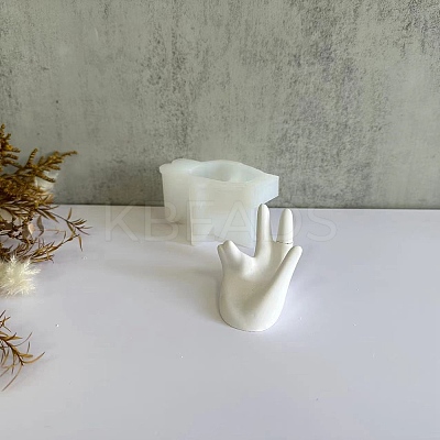 Hand Shape Finger Ring Display Stand DIY Statue Silicone Molds SIMO-P003-03-1