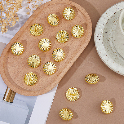 20Pcs 1-Hole Zinc Alloy Shank Buttons FIND-FH0012-17G-1