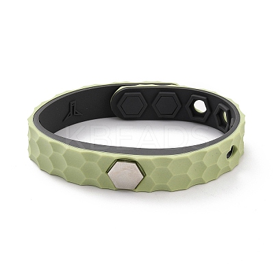 Flat Silicone Cord Bracelets LS-BJEW-F421-01E-1