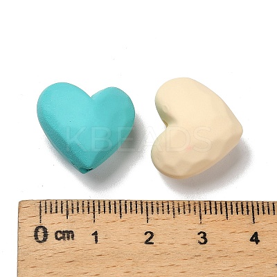 Spray Printed Opaque Acrylic Beads OACR-P032-08M-1