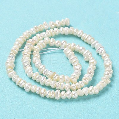 Natural Keshi Pearl Beads Strands PEAR-J007-68-1